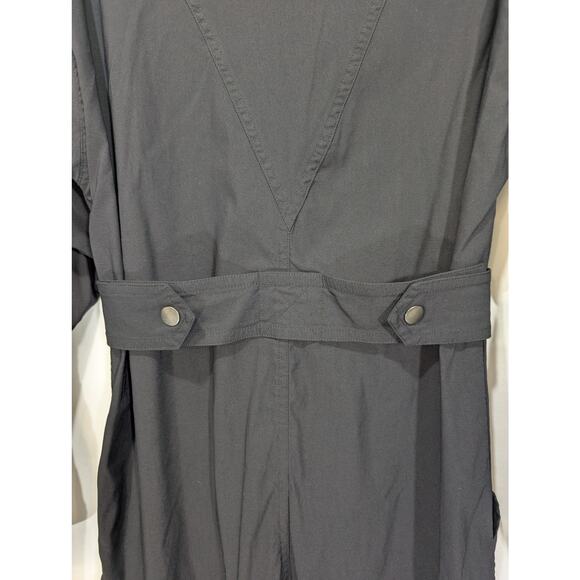 Athleta Lenox Black Long Sleeve Zip Utility Jumpsuit Women Size 0 Stretch - Picture 5 of 8